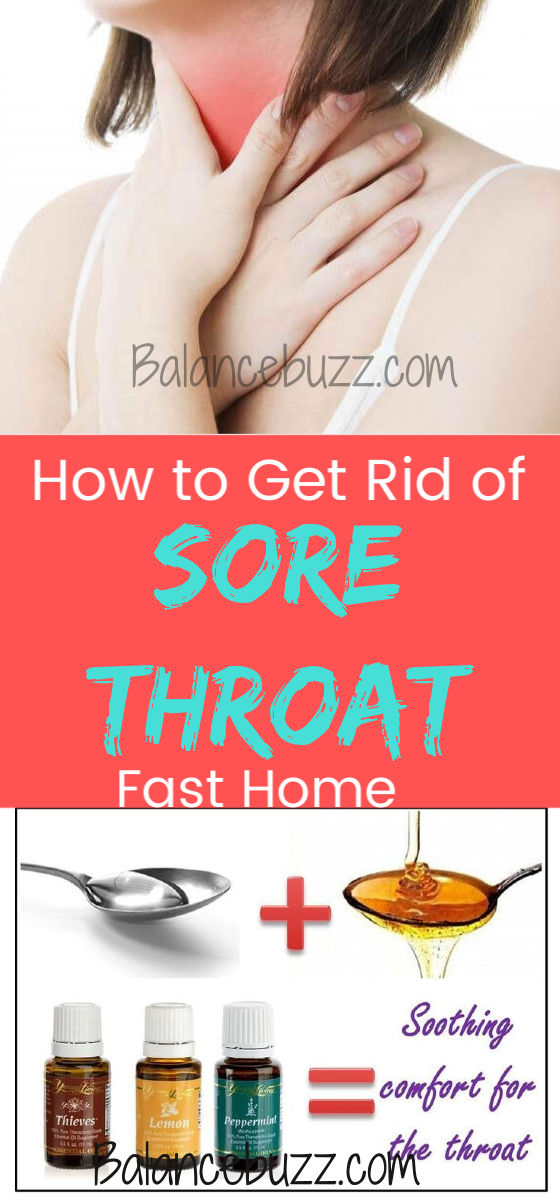  how to get rid of sore throat at home with essential oils