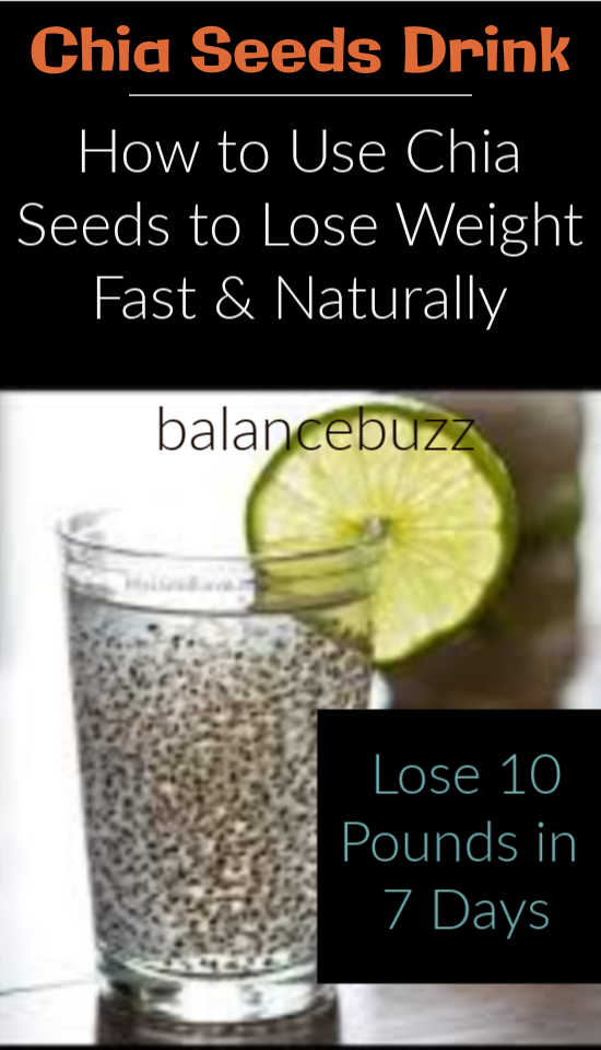 How to lose weight with chia seeds drink recipes fast at home